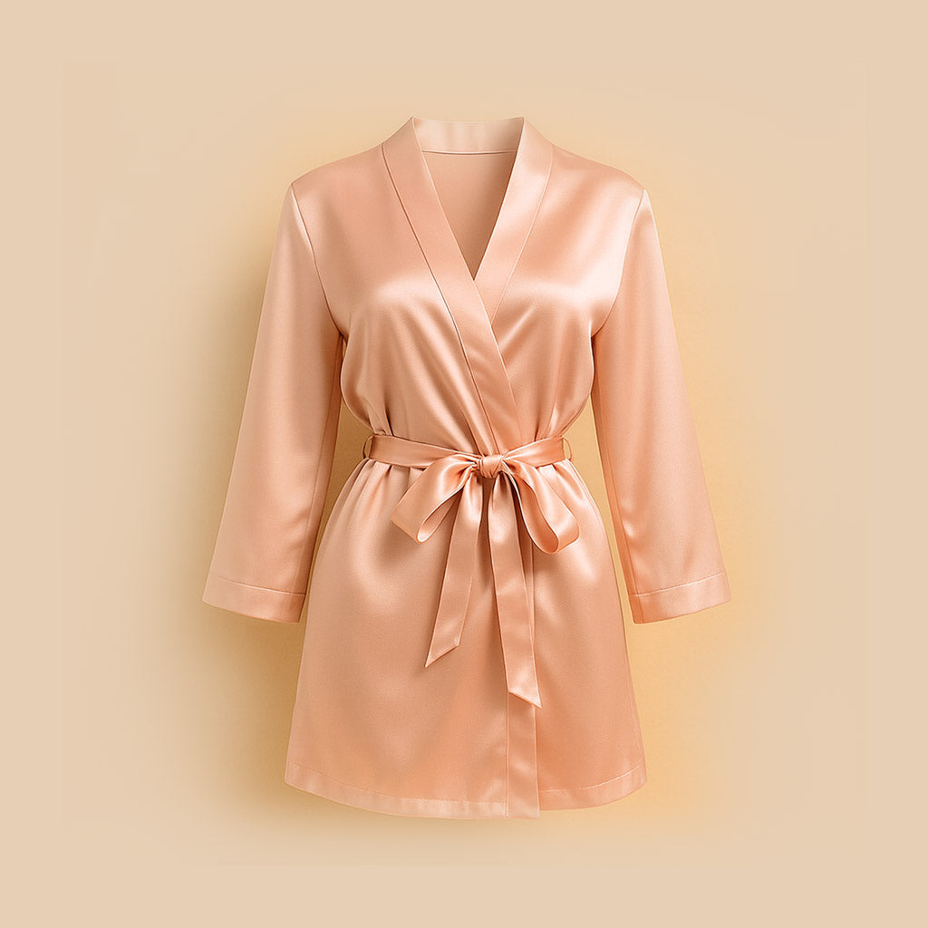 Satijnen Kimono Roze – Luxe & Lichtgewicht