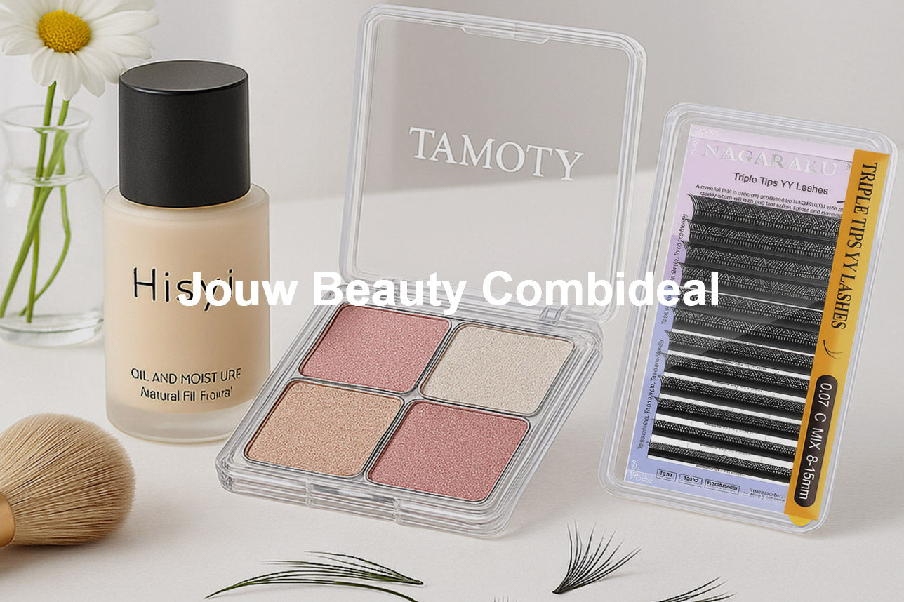 Combideal – Wimperextensions, Foundation en Highlighter Palette in één